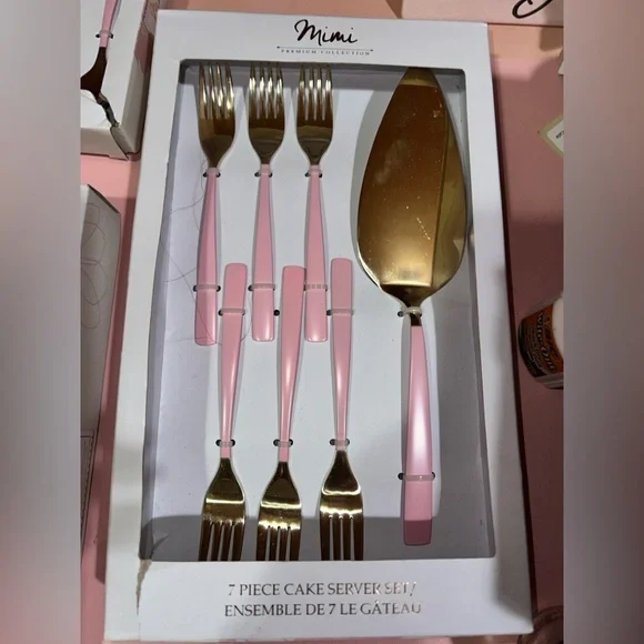 Pink and Gold silverware